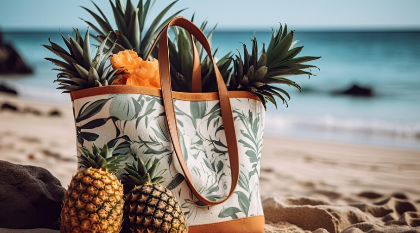 Linen Beach Bags