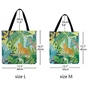 Foldable Shopping Bag Cute Kitten Painting Print Tote Bag Color Cat Casual Tote Ladies Shoulder Bag Outdoor Beach Tote Bag