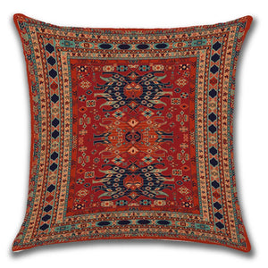 2022 New Ethnic Persian Carpet Print Linen Pillows Case Hot Bohemian Decorative Geometric Throw Pillows Sofa Couch Home Decor