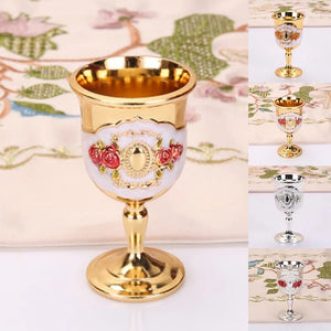 30ML Wine Glasses Champagne Glasses Beverage Goblet Cocktail Cup Gold Vintage European Style Creative Gift For Bar Home Decor