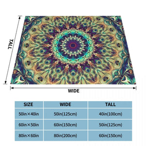 Flower Of Life Mandala Blanket Zen Sacred Geometry Plush Warm Flannel Fleece Throw Blankets For Bedspread Bed Sheet Couch Cover