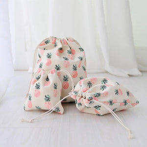 Dry Flower Pouch 3Pcs/Set Cotton Linen Organizer Pouch Cute Bag Perfume Aroma Bag Scoks Bag Underware Bag Can Cutomized Logo