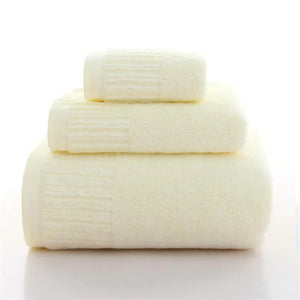 10 Colors 3 Pieces Bath Towels Thick Cotton Towel Set Face Towels Bath Towel For Adults Washcloths High Absorbent bathroom towel