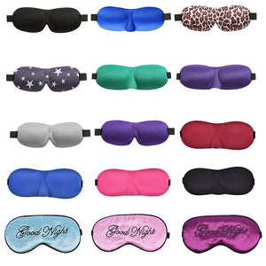 1PC Light Sleeping Eye Mask Soft Padded Travel Shade Cover Rest Relax Aids Blindfold Eye Cover Sleep Mask Eyepatch For Women Men