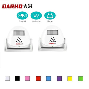 Darho Wireless Guest Welcome Chime Alarm Door Bell PIR Motion Sensor For Shop Entry Company Security Protection Smart Doorbell