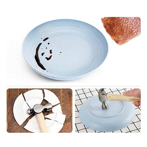 Wheat Straw Dinnerware Sets Unbreakable Reusable Lightweight Bowls Cups Plates Tableware Kitchen Cutlery Set