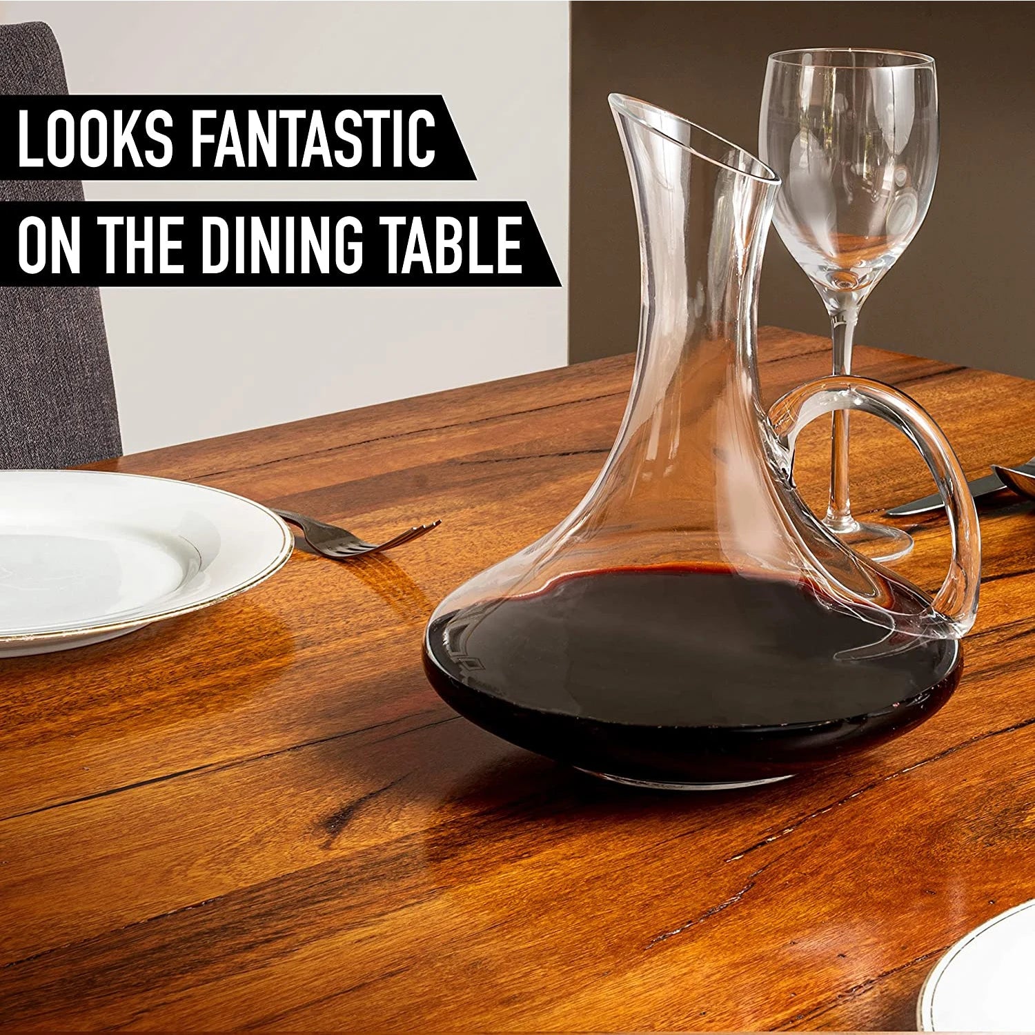 Elegant Handle Decanter Red Wine Decanter Sets Crystal Wine Glasses Lead-free Breather Carafe Improve The Taste Of Red Wine