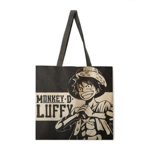 Foldable shopping bag cartoon anime print handbag lady shoulder bag lady casual handbag fashion beach bag lady handbag