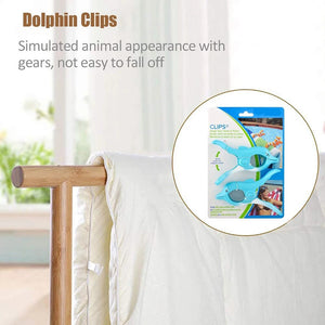 1 Pcs Lovely Dolphin Beach Towel Clips for Beach Chairs Home Lounge Chair Towel Over Sized Clip, Pool Accessories for Chairs