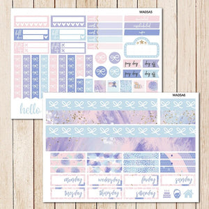 7pcs/pack Girl's birthday party Label / weekly plan Decorative Sticker DIY Planner diary Scrapbooking album Stickers