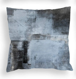 Blue, gray and white three-color linen pillowcase sofa cushion cover home decoration can be customized for you 40x40 50x50