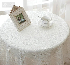 European elegant white design tablecloth cover air conditioner / refrigerator multi-purpose napkin hollowed out sofa cover towel