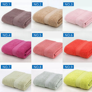 1PCS Cotton Absorbent Bath Towel Large 70*140cm Solid Quick-Drying 17 Colors Soft Beach Bath Towel Thick Spa Towel for Adult