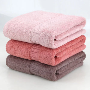 1PCS Cotton Absorbent Bath Towel Large 70*140cm Solid Quick-Drying 17 Colors Soft Beach Bath Towel Thick Spa Towel for Adult