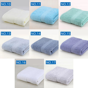 1PCS Cotton Absorbent Bath Towel Large 70*140cm Solid Quick-Drying 17 Colors Soft Beach Bath Towel Thick Spa Towel for Adult