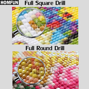 HOMFUN 5pcs Full Square/Round Drill 5D DIY Diamond Painting "Coastal" Multi-picture Combination Embroidery 5D Decor A14793