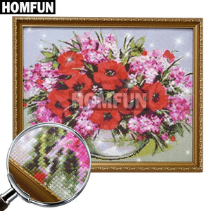 HOMFUN 5pcs Full Square/Round Drill 5D DIY Diamond Painting "Coastal" Multi-picture Combination Embroidery 5D Decor A14793