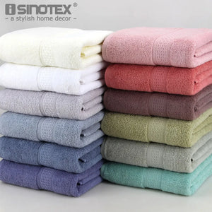 1PCS Cotton Absorbent Bath Towel Large 70*140cm Solid Quick-Drying 17 Colors Soft Beach Bath Towel Thick Spa Towel for Adult