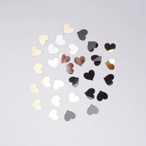 100 pieces 2cm(0.8 in) Small Heart Sticker Wedding Decor Acrylic Mirror Sticker Kid's Room DIY Accessory Party Guest Gifts