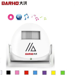 Darho Wireless Guest Welcome Chime Alarm Door Bell PIR Motion Sensor For Shop Entry Company Security Protection Smart Doorbell