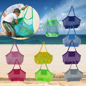 Protable Mesh Bag Children Sand Away Kids Swimming Pool Beach Toys Clothes Towel Bag Baby Toy Storage Sundries Bags Organizer