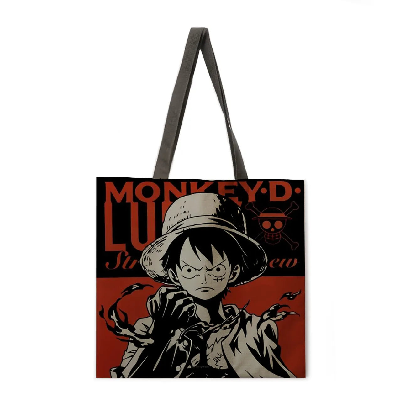 Foldable shopping bag cartoon anime print handbag lady shoulder bag lady casual handbag fashion beach bag lady handbag