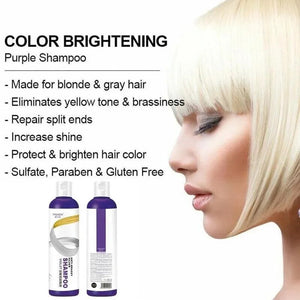 275ml Purple Shampoo Hair Dye Yellow Remove Linen Gray Silver Color Protection After Dyeing Protect Brighten Color Hair Care