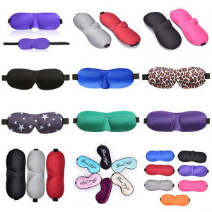 1PC Light Sleeping Eye Mask Soft Padded Travel Shade Cover Rest Relax Aids Blindfold Eye Cover Sleep Mask Eyepatch For Women Men