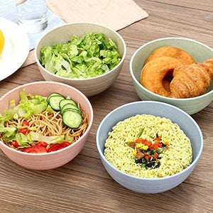 Wheat Straw Dinnerware Sets Unbreakable Reusable Lightweight Bowls Cups Plates Tableware Kitchen Cutlery Set