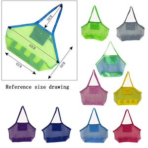 Protable Mesh Bag Children Sand Away Kids Swimming Pool Beach Toys Clothes Towel Bag Baby Toy Storage Sundries Bags Organizer