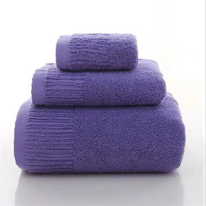 10 Colors 3 Pieces Bath Towels Thick Cotton Towel Set Face Towels Bath Towel For Adults Washcloths High Absorbent bathroom towel