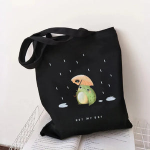 Canvas Tote Bag Shopper Bag Women Designer Handbags 2021 Girl Fashion Casual Large Capacity Cute Bee Printing Shoulder Bags