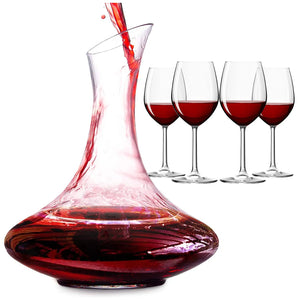 Elegant Handle Decanter Red Wine Decanter Sets Crystal Wine Glasses Lead-free Breather Carafe Improve The Taste Of Red Wine