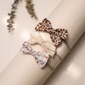 Baby Girl Bow Hair Bands Set Turban Cute Print Elastic Headband For Newborn Baby Headwrap Tollder Baby Hair Accessories Gifts