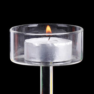 1Pc Glass Candle Holders Set Tealight Candle Holder Home Decor Wedding Table Centerpieces Crystal Holder Dinner Table Setting