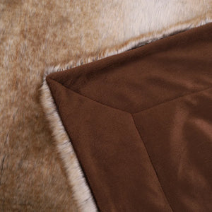 European Faux Fur Blankets For Beds Double Layer Fluffy Soft Warm Home Decoration Imitated Fox Fur Mink Throw Blankets