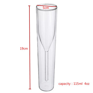 Champagne Glass  Double Wall Glasses Flutes Goblet Bubble Wine Tulip Cocktail Wedding Party  Cup Toast Bodum Thule Glasses Cup