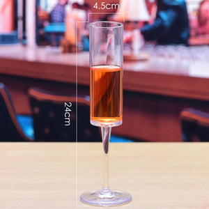 PC Champagne Glasses Cocktail Goblet Household For Party Accessories Wine Cup Transparent Acrylic Prevent Break Plastic