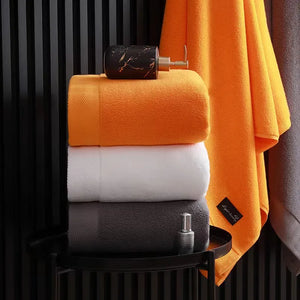 100% Cotton Shower Towels Bath Towel for Adults High Absorbent Home Hotel Pure Thick Towels Bathroom Bath Towel White