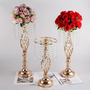 Crystal Candle Holder Tea Light Tealight Candle Holders Flower Vase Decor for Home Party Birthday Wedding Dinner Candlesticks