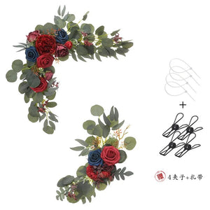 Creative Artificial Flower for Banquet Water Card Sign and Guest Welcome Board DIY Party and Holiday Decorations