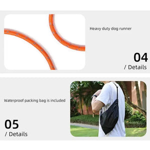 Long Dog Leash Reflective Dog Training Line Walking Leash With Lock Buckle For Dogs Running Hiking Camping Walking Picnic Beach