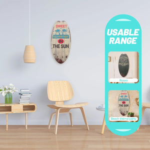 3 Pcs Summer Home Decor Surfboard Decoration Beach Theme Coastal Wall Outdoor Signs Seaside