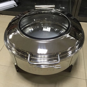 YUFEH Buffet Stove Heat Stainless Steel Chafing Dish Set for sale south africa Glass Roll Top Food Warmer Alcohol Stove