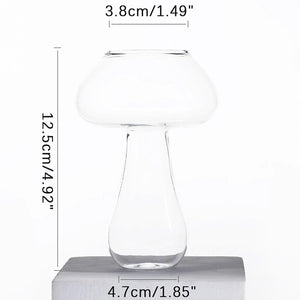 260ml Cute Mushroom Cocktail Glass Cup For Drinks Beer Creative Clear Wine Glasses Coffee Cups Drinkware Bar Shot Glasses