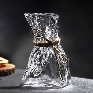 Creative Pleating Cocktail Glasses for Bar Glassware Wine Glass Restaurant Juice Coffee Cup Vase Ornaments