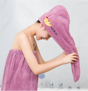 Soft Microfiber Hair Towel Bathroom Super Absorbent Magic Shower Cap For Women And Girls Quick Drying Bath Wrap Hat Dry Toallas