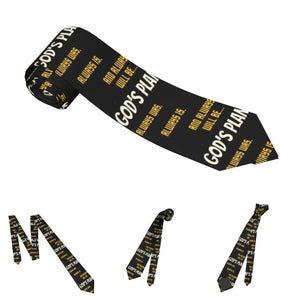 GOD'S PLAN Neckties Unisex Polyester 8 cm Esus Christian Neck Ties for Mens Casual Narrow Suits Accessories Gravatas Party