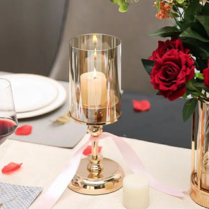 Luxury Candlestick European Golden Candle Holder Aromatherapy Candle Cup Home Decoration For Wedding Bar Party Table Ornaments