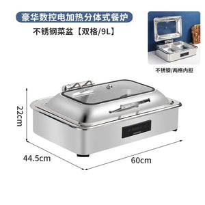 Chafing Dish Buffet Set with Electric Heating Element,Buffet Servers and Warmers Professional Chaffing Server Set Chafer for Cat